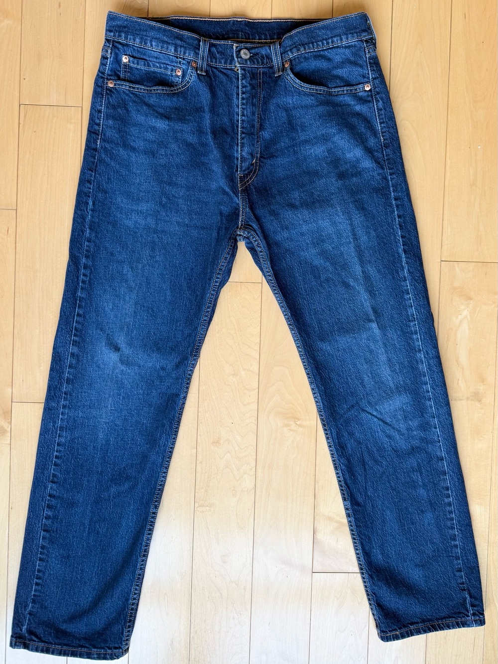 Levi’s 505 Jeans Men’s 36x30 Blue Straight Leg Regular Fit Denim